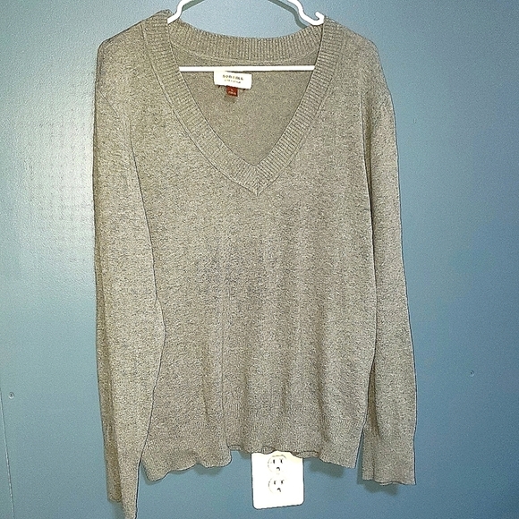 SONOMA GREY V NECK SWEATER XL - Picture 1 of 4